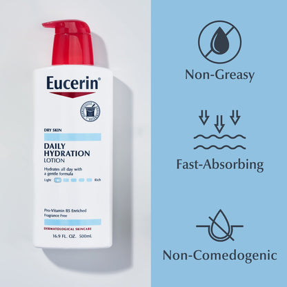 Eucerin Daily Hydration Lotion, Multipack, 3 x 16.9 Fl OZ Eucerin