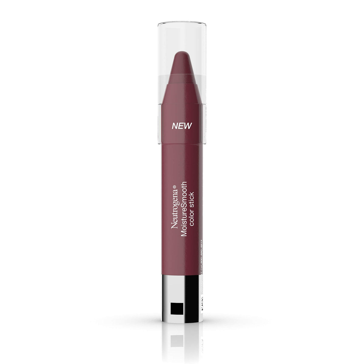 Neutrogena MoistureSmooth Color Stick for Lips, Moisturizing and Conditioning Lipstick with a Balm-Like Formula, Nourishing Shea Butter and Fruit Extracts, 80 Rich Raisin,.011 oz Neutrogena