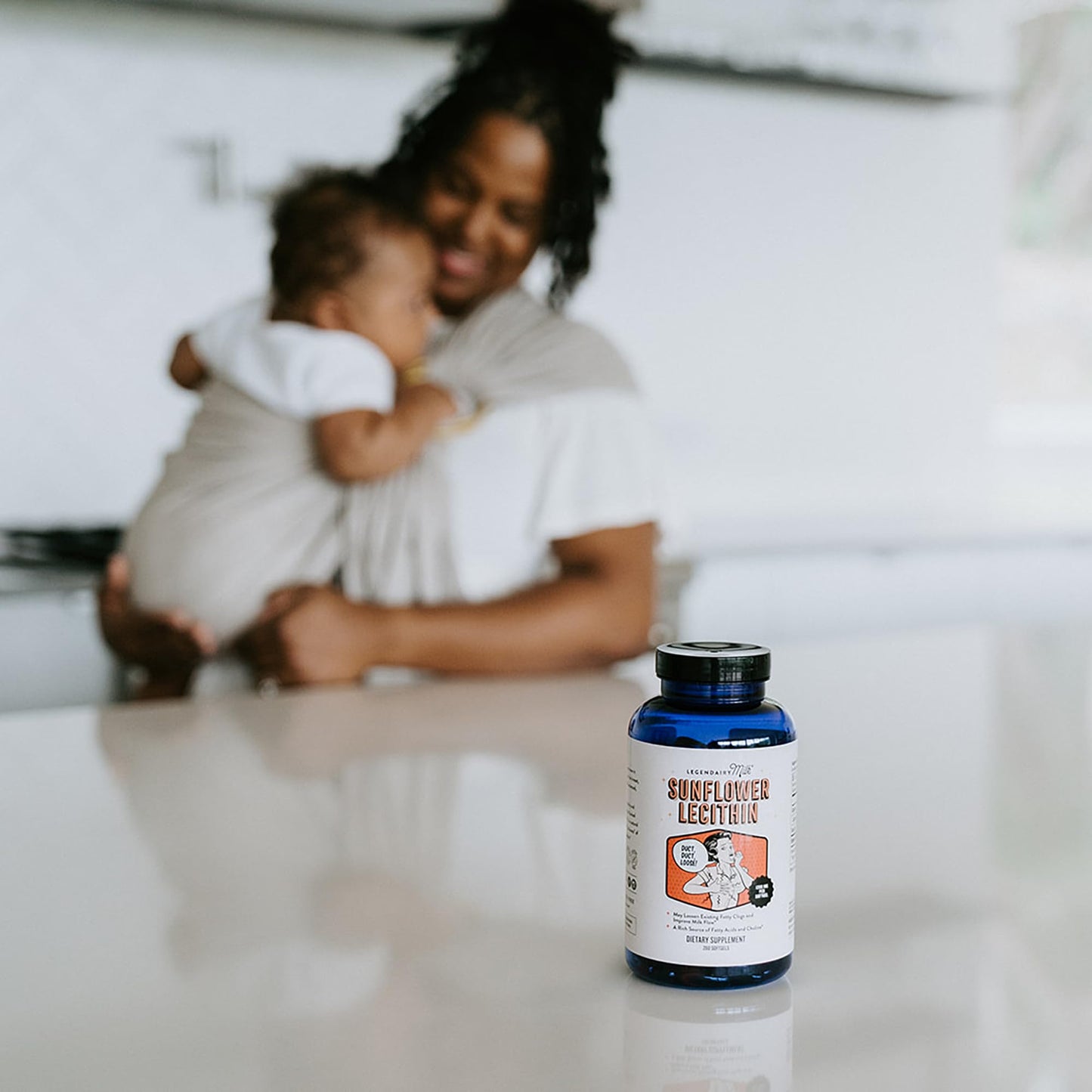 Legendairy Milk Sunflower Lecithin 1200mg, Lactation Support, Sunflower Lecithin Supplement for Clogged Milk Ducts Legendairy Milk
