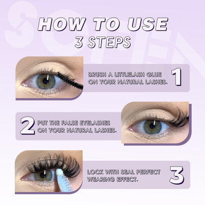 SOFENIDA Lash Clusters Kit Wispy Lash Clusters Cluster Eyelash Extensions 10-18mm Lash Extension Kit Eyelash Cluster Eyelash Extensions Waterproof DIY Individual Lashes Clusters with Soft Thin Band SOFENIDA