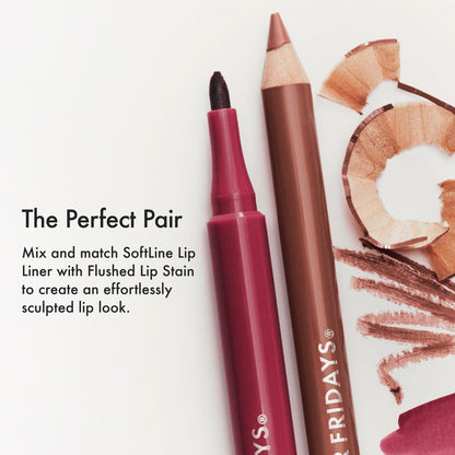 Summer Fridays Flushed Lip Stain Liner, 12hr Wear & Transfer-Proof, Slipper Summer Fridays