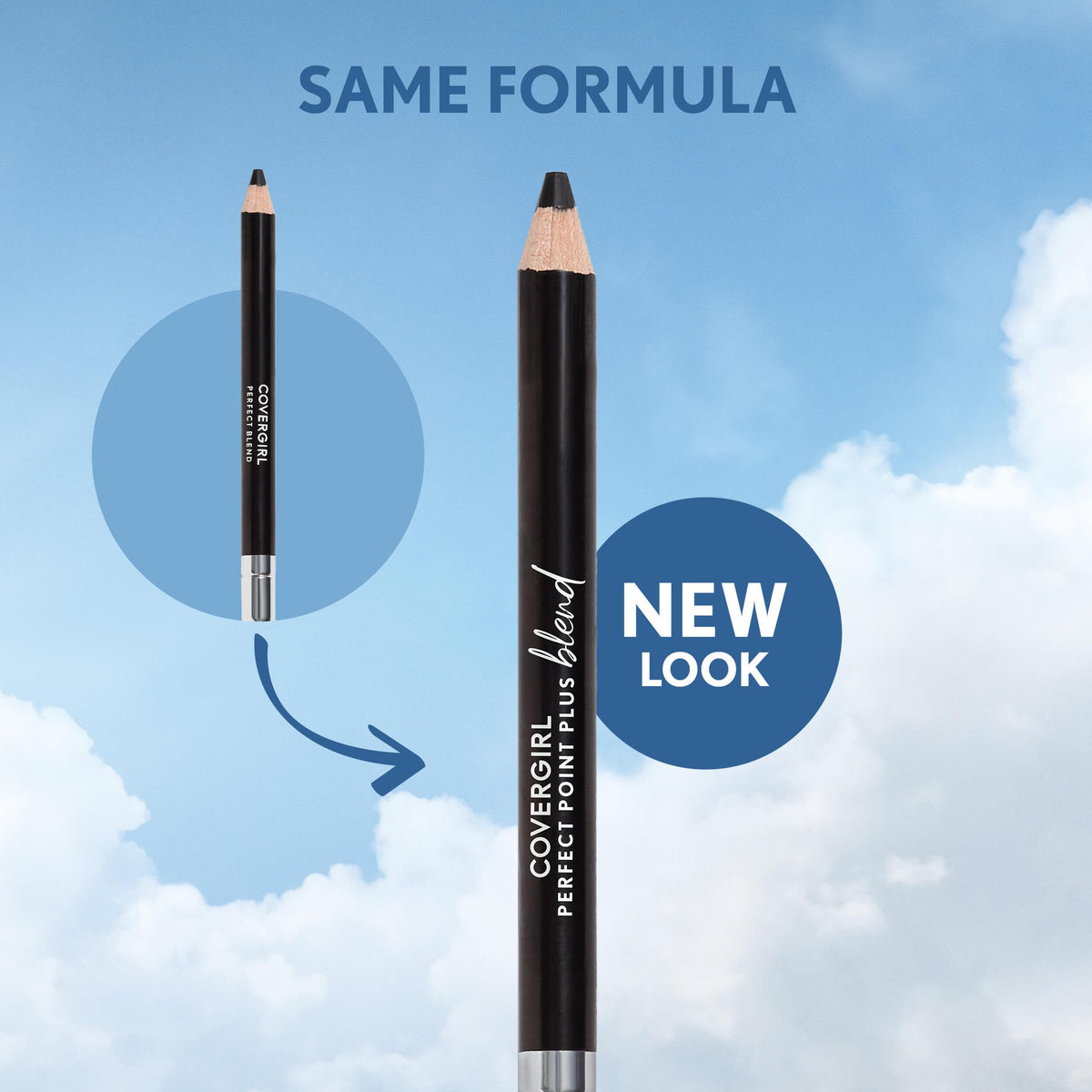 COVERGIRL Perfect Point Plus Blend Eyeliner Pencil - 100 - Basic Black, 0.02oz COVERGIRL
