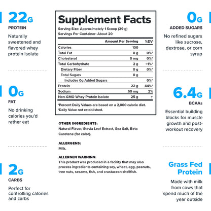 LEGION Clear Whey+ Protein Isolate Powder–Naturally Flavored Strawberry Lemonade, 22g Protein with BCAAs,Zero Sugar & Lactose Free,Fast Digesting Grass-Fed Whey, Refreshing Protein Shake (20 Servings)