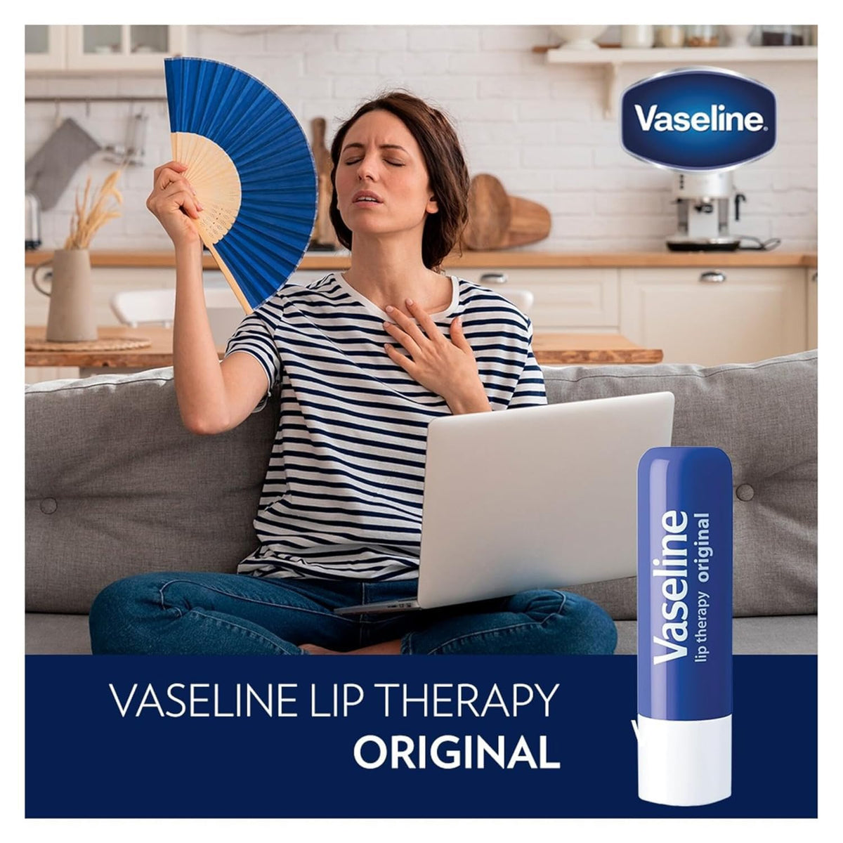 Vaseline Petroleum Jelly Travel-Friendly Jar 2-Pack + Lip Therapy Stick Vaseline