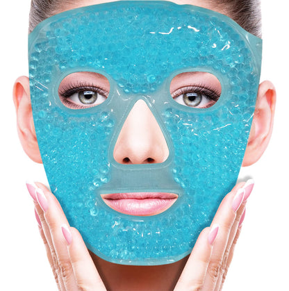 Cold Face Eye Mask Ice Pack Reduce Facial Puff, Dark Circles, Gel Hot Heat Cold Compress Pack, Face SPA Gift for Woman Sleeping ZNÖCUETÖD