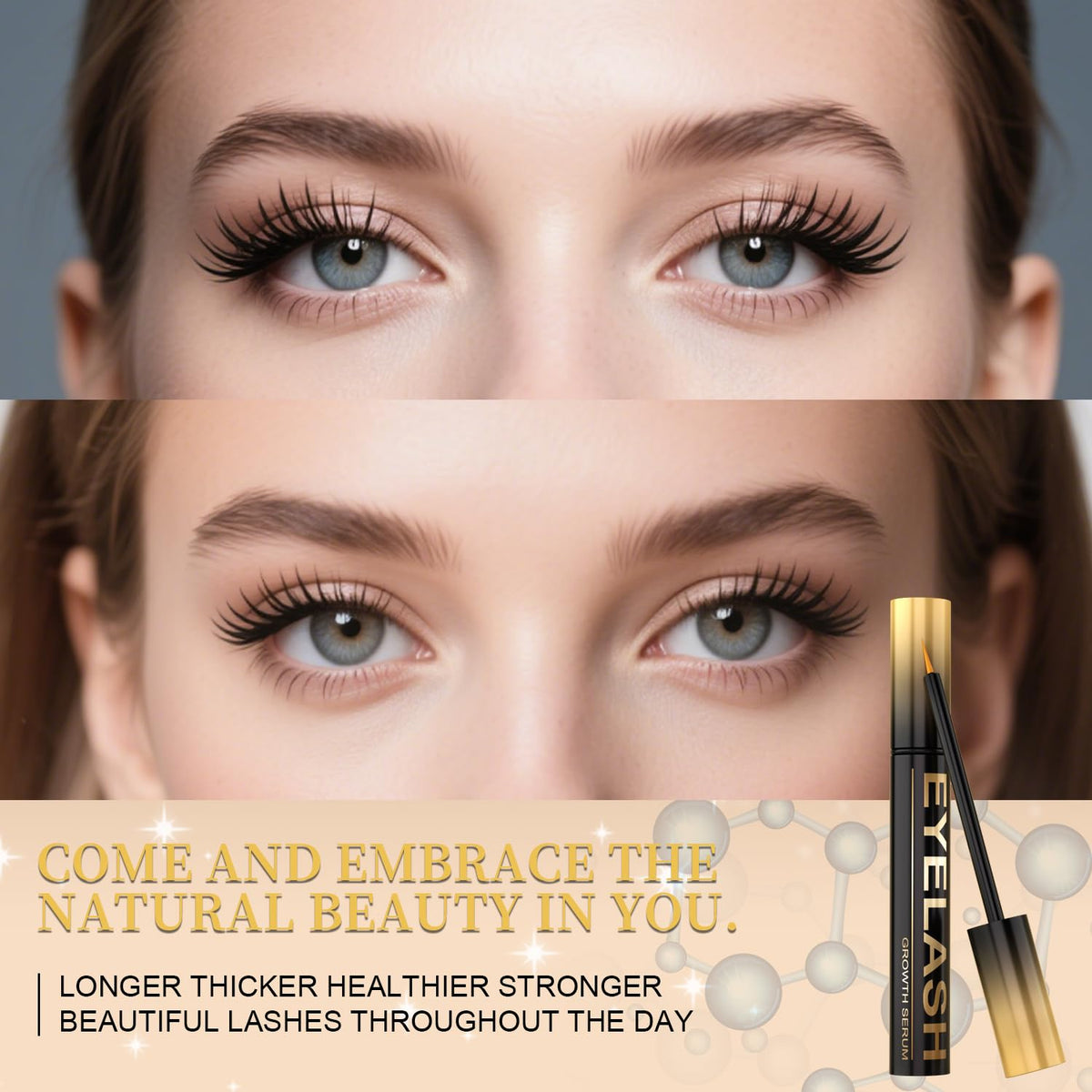 Lash Serum for Eyelash Growth, Premium Lash Enhancing Serum with Advanced Formula Volumizing Longer Fuller and Thicker Looking Lashes, Eyelash Growth for Sensitive Eyes (5 mL) Tistees