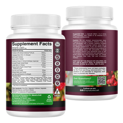 Advanced Kidney Cleanse Support - Cranberry Supplement - 60 Capsules | Kidney Support Supplement with Uva Ursi, Stinging Nettle Leaf & Astragalus - Urinary Tract Support - Vegan - 60 Servings Gsupps Australia
