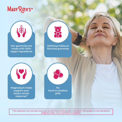 MaryRuth Organics Calm Magnesium Citrate Gummies | 2 Month Supply | Sugar Free | Magnesium Supplement for Adults MARYRUTH'S