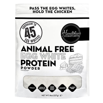 Healthier Comforts Animal-Free Egg White Protein Powder | Make Vegan Egg Omelets, Angel Food Cake, Meringue, Protein Shakes | Whips and Binds Just Like Traditional Egg Whites (8 oz) Healthier Comforts buy australia supplements