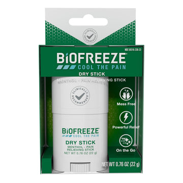 Biofreeze Dry Stick, Mess-Free Relief for Neck, Shoulder, Knee, Hip, Hand & Joint, Cooling Menthol Pain Relief Stick, Up to 100 Uses Biofreeze buy australia supplements