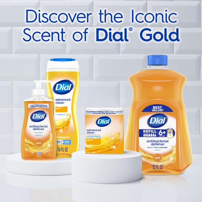 Dial Body Wash, Hydraclean Complex & Vitamin E, Gold, 16 Fl Oz, 4-Pack Dial