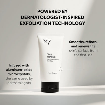 No7 Microdermabrasion Total Renewal Face Scrub, 2.5 Oz No7