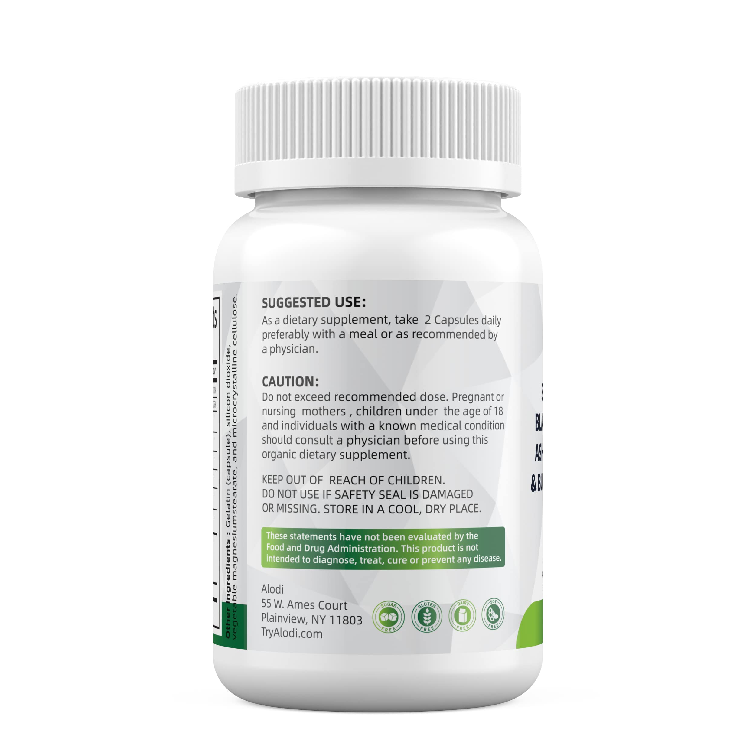 Sea Moss 3000mg Black Seed Oil 2000mg Ashwagandha 1000mg Turmeric 1000mg Alodi buy australia supplements