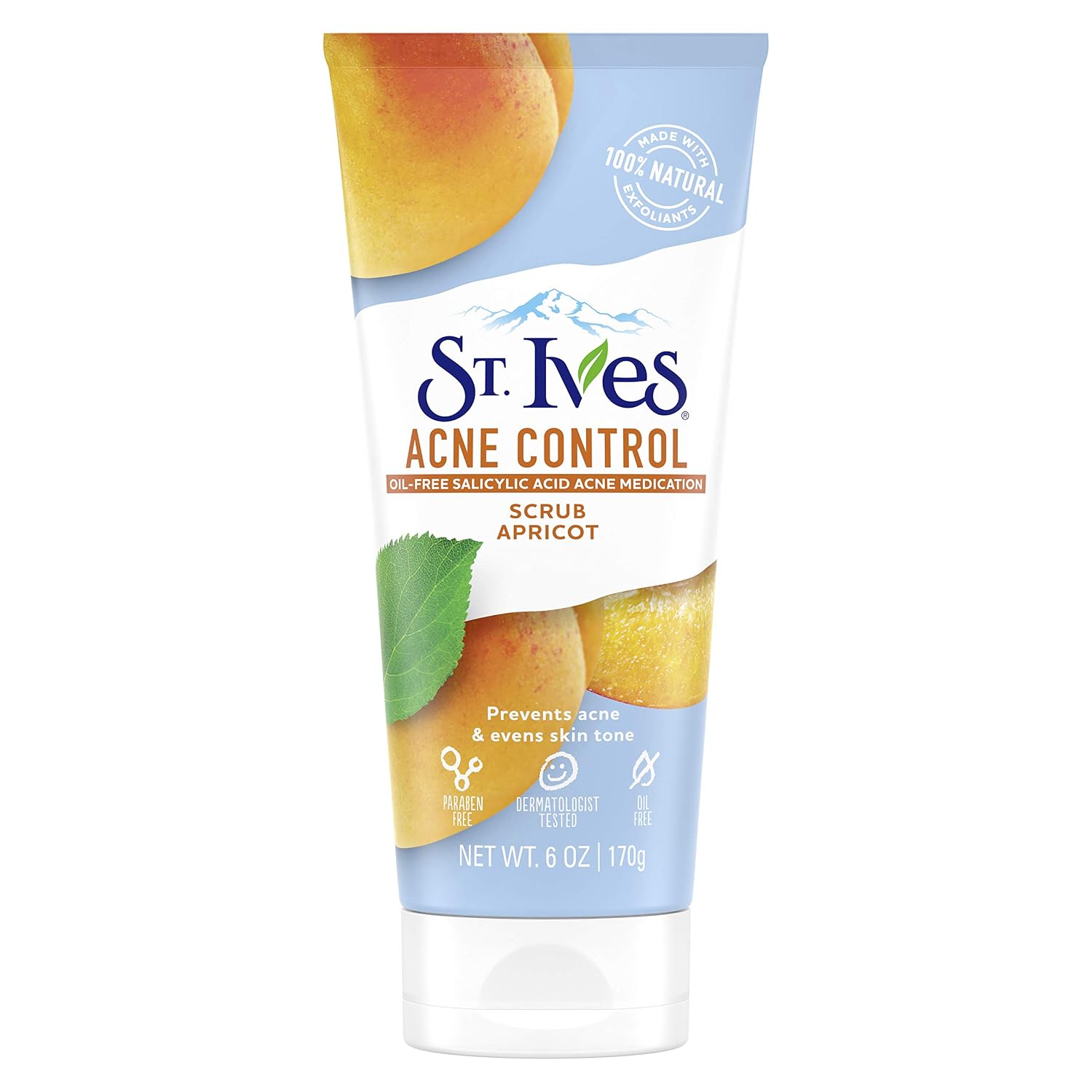 St. Ives Acne Control Face Scrub Deeply Exfoliates and Prevents Acne for Smooth, Glowing Skin Apricot Made with Oil-Free Salicylic Acid Acne Medication, Made with 100% Natural Exfoliants 6 oz Gsupps Australia