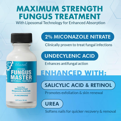 Ebanel Bundle of Fungus Treatment 1 Oz, and 2 Pack 40% Urea Cream 4.6 Oz Ebanel buy supplements Au