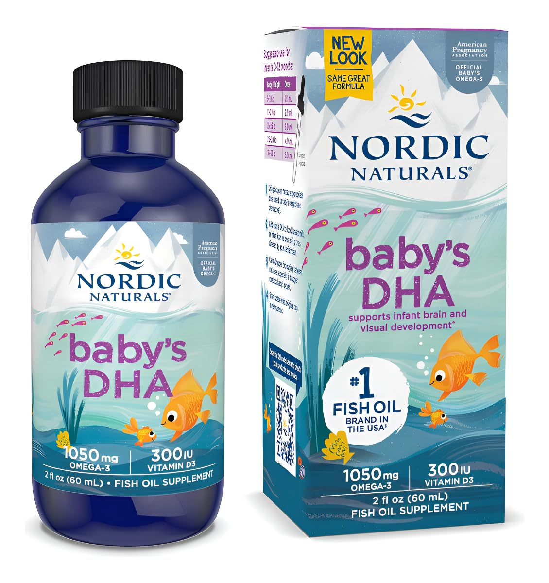 Nordic Naturals Baby’s DHA, Unflavored - 2 oz - 1050 mg Omega-3 + 300 IU Vitamin D3 - Supports Brain, Vision & Nervous System Development in Babies - Non-GMO - Servings May Vary Nordic Naturals buy australia supplements