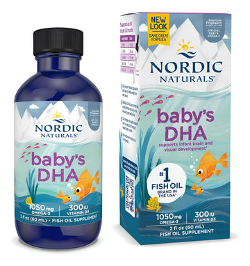 Nordic Naturals Baby’s DHA, Unflavored - 2 oz - 1050 mg Omega-3 + 300 IU Vitamin D3 - Supports Brain, Vision & Nervous System Development in Babies - Non-GMO - Servings May Vary Nordic Naturals buy australia supplements