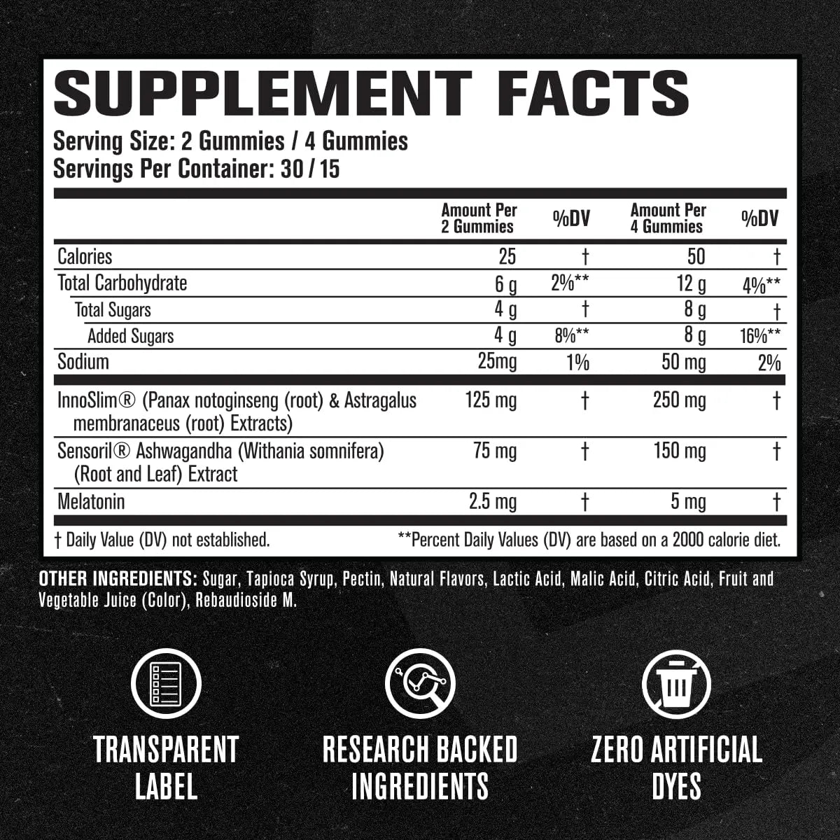 Jacked Factory Lean PM Weight Loss Gummies - Night Time Fat Burner & Appetite Suppressant Sleep Supplement with Melatonin & Ashwagandha Jacked Factory