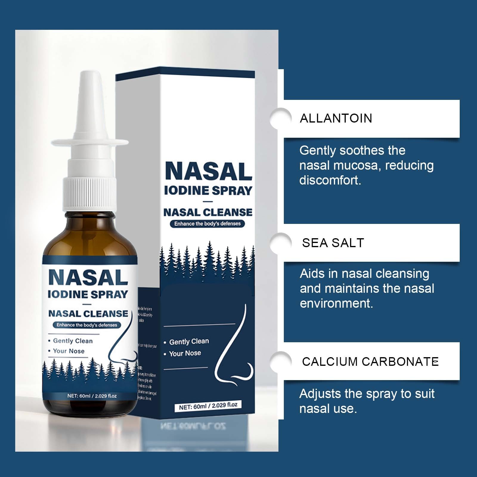 VIPUDA Nutramd Iodine Nasal Spray, Cleanses & Refreshes Your Nasal Passages, Iodine & Fulvic Acid Blend, 100% Natural Mineral Formula – 60 ml/2.029 fl.oz (1pc) VIPUDA buy australia supplements