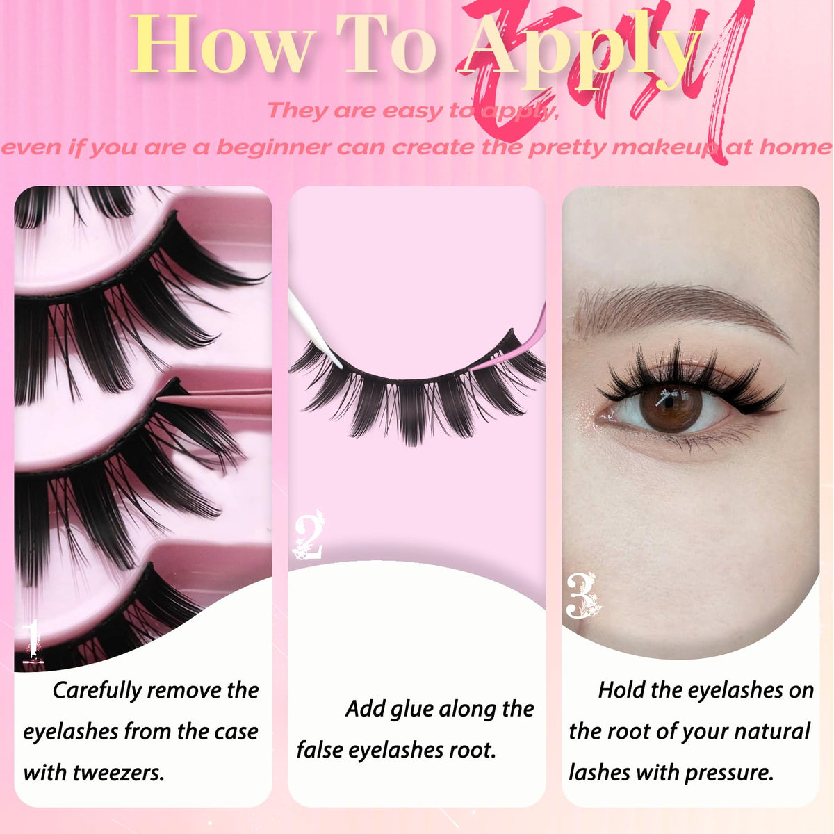Ahrikiss Lashes Manga Lashes Spiky Anime False Eyelashes (Doll) Ahrikiss