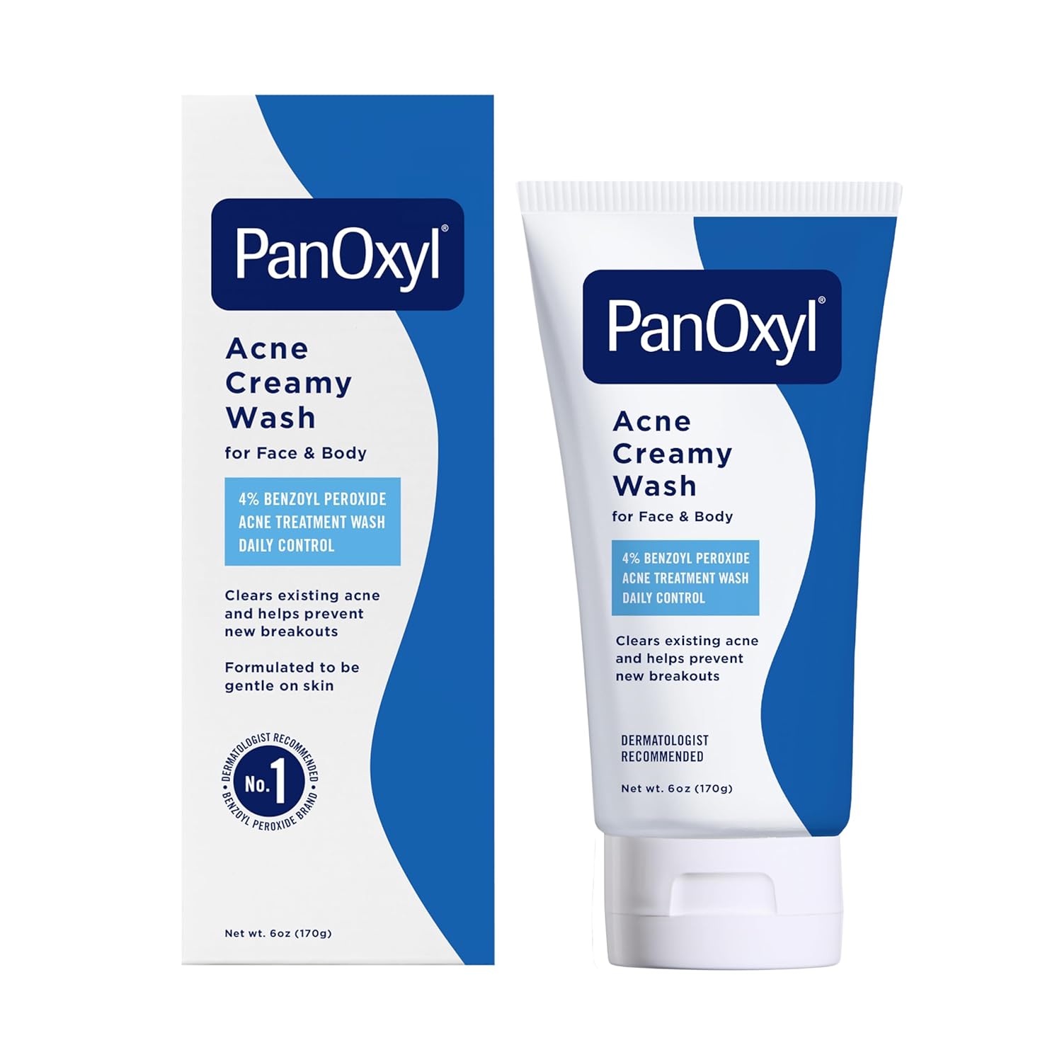 PanOxyl Antimicrobial Acne Creamy Wash, 4% Benzoyl Peroxide, 6 Ounce Gsupps Australia