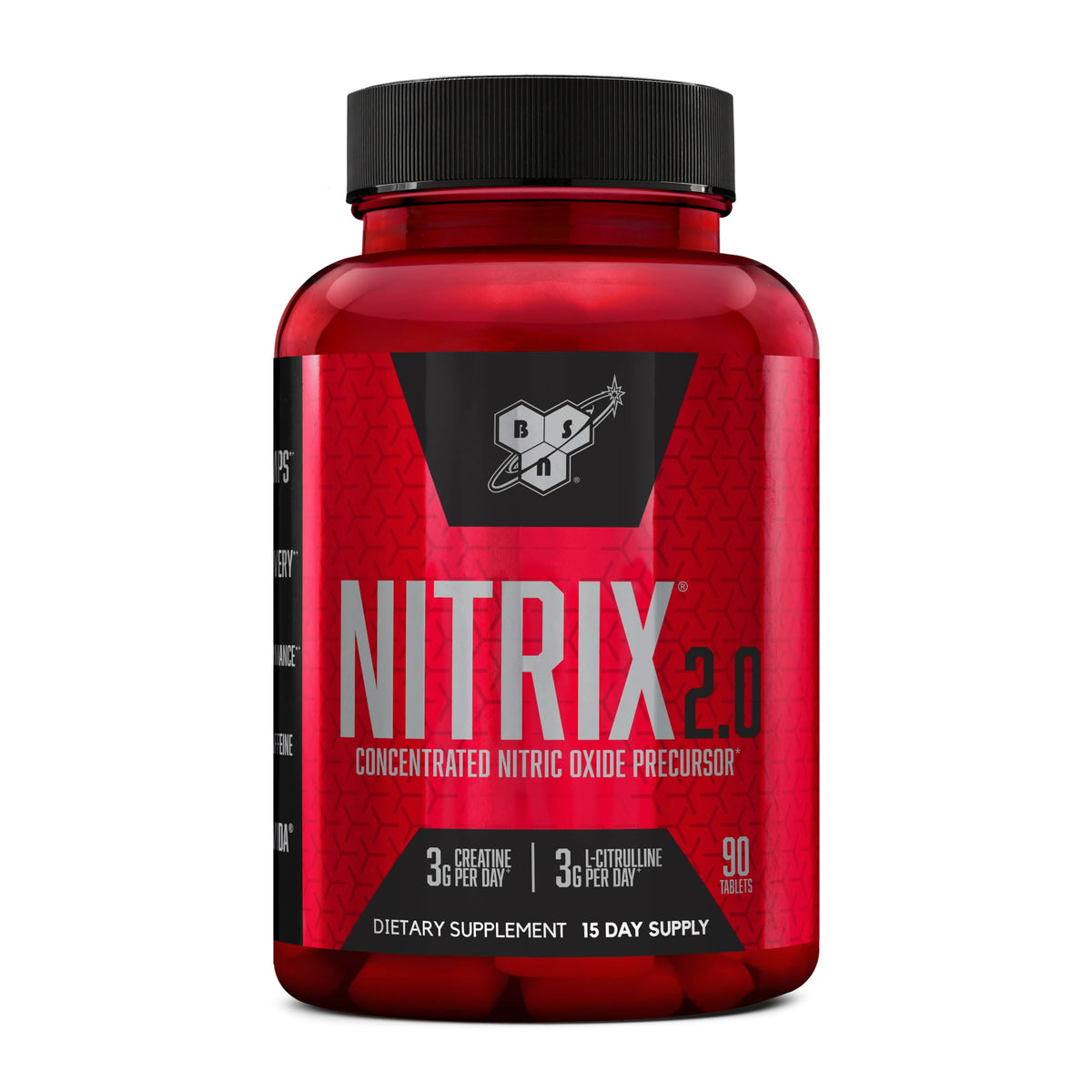 BSN NITRIX 2.0, Workout Supplement, Nitric Oxide Precursors, 3g Creatine, 3g L Citrulline, L-Citrulline, Supports Workout Performance, Pumps, Muscle Recovery BSN