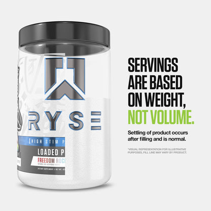 RYSE Loaded Pre Workout Powder - Strawberry Squeeze - Daily Pre-Workout for Men & Women with 390mg Caffeine, Beta Alanine, and Citrulline for Pump, Focus, and Energy - 30 Servings