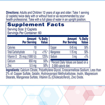 Citracal Maximum Plus Calcium Supplement - Calcium Citrate with Vitamin D3, Zinc, & Essential Minerals for Bone Health Support CITRACAL