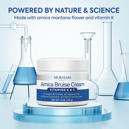 Arnica Bruise Cream Extra Strength for Thin & Sensitive Skin, 4 oz MURASAKI BEAUTY