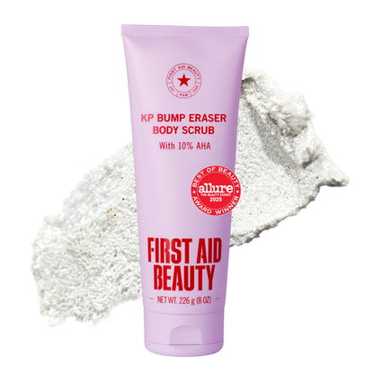 First Aid Beauty KP Bump Eraser Body Scrub, 10% AHA, 8 oz, Unscented First Aid Beauty