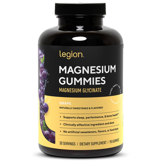Legion Sucrosomial Magnesium Supplements - High Absorption Magnesium Supplement for Women & Men - Magnesium Mineral Supplements to Help Boost Athletic Performance & Overall Health - 120 Servings