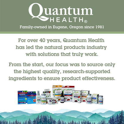Quantum Health Super Lysine+ / Advanced Formula Lysine+ Immune Support with Vitamin C, Echinacea, Licorice, Propolis, Odorless Garlic (90 Tablets) Quantum