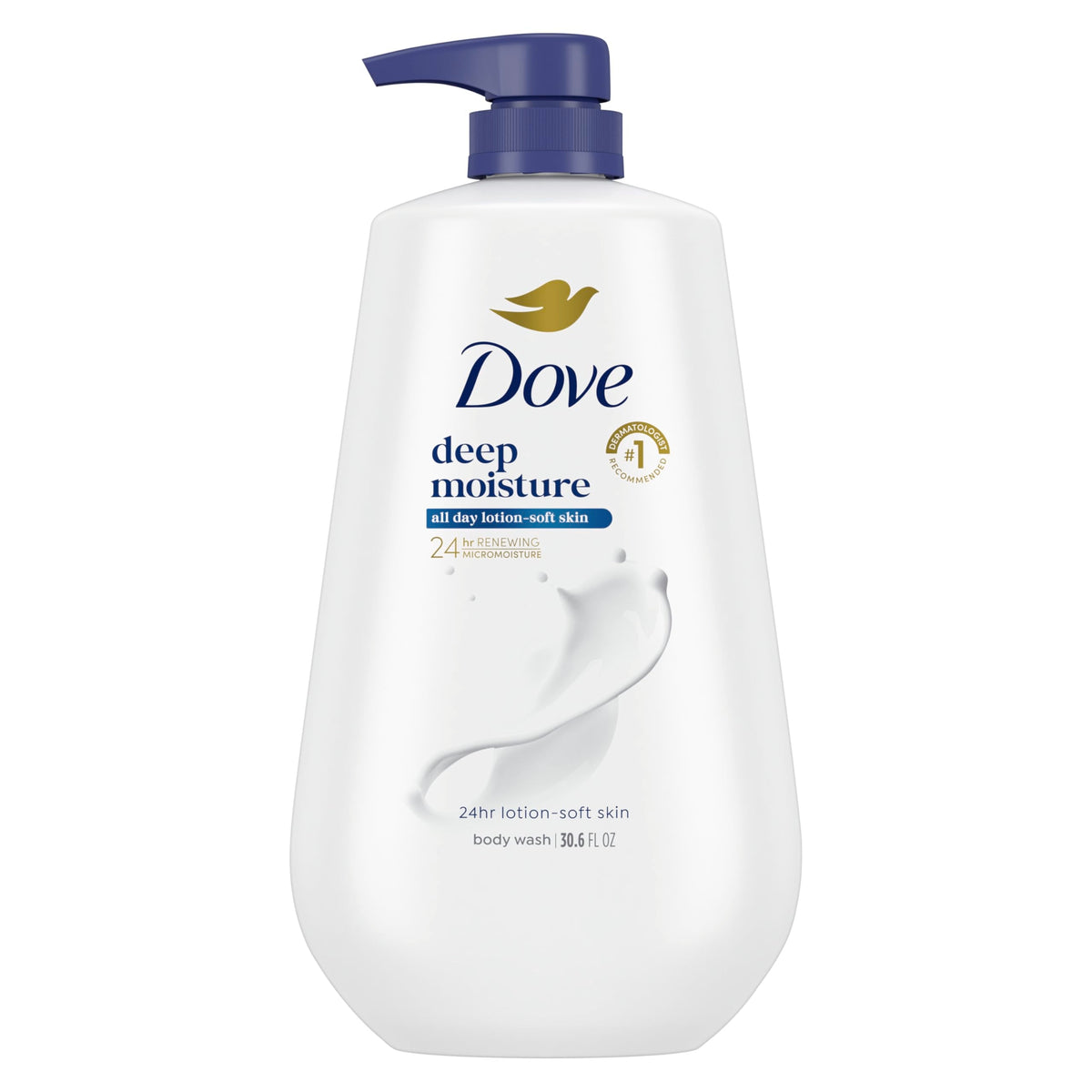 Dove Body Wash Body Wash Deep Moisture 30.6 oz Pump, Sulfate Free Dove