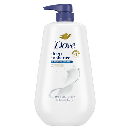 Dove Body Wash Body Wash Deep Moisture 30.6 oz Pump, Sulfate Free Dove
