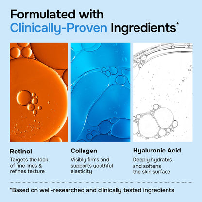 SimplyVital Face Moisturizer Retinol Collagen Hyaluronic Acid Cream 1.7 oz SimplyVital