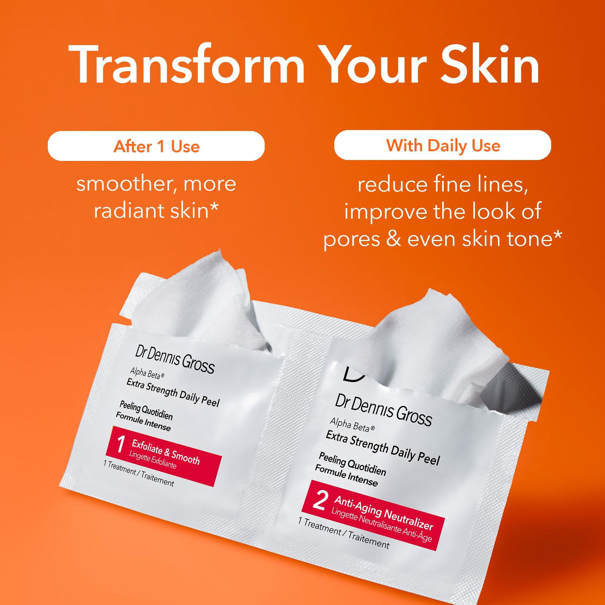 Dr Dennis Gross Alpha Beta Extra Strength Exfoliating Daily Peel - 5 Pack Dr Dennis Gross
