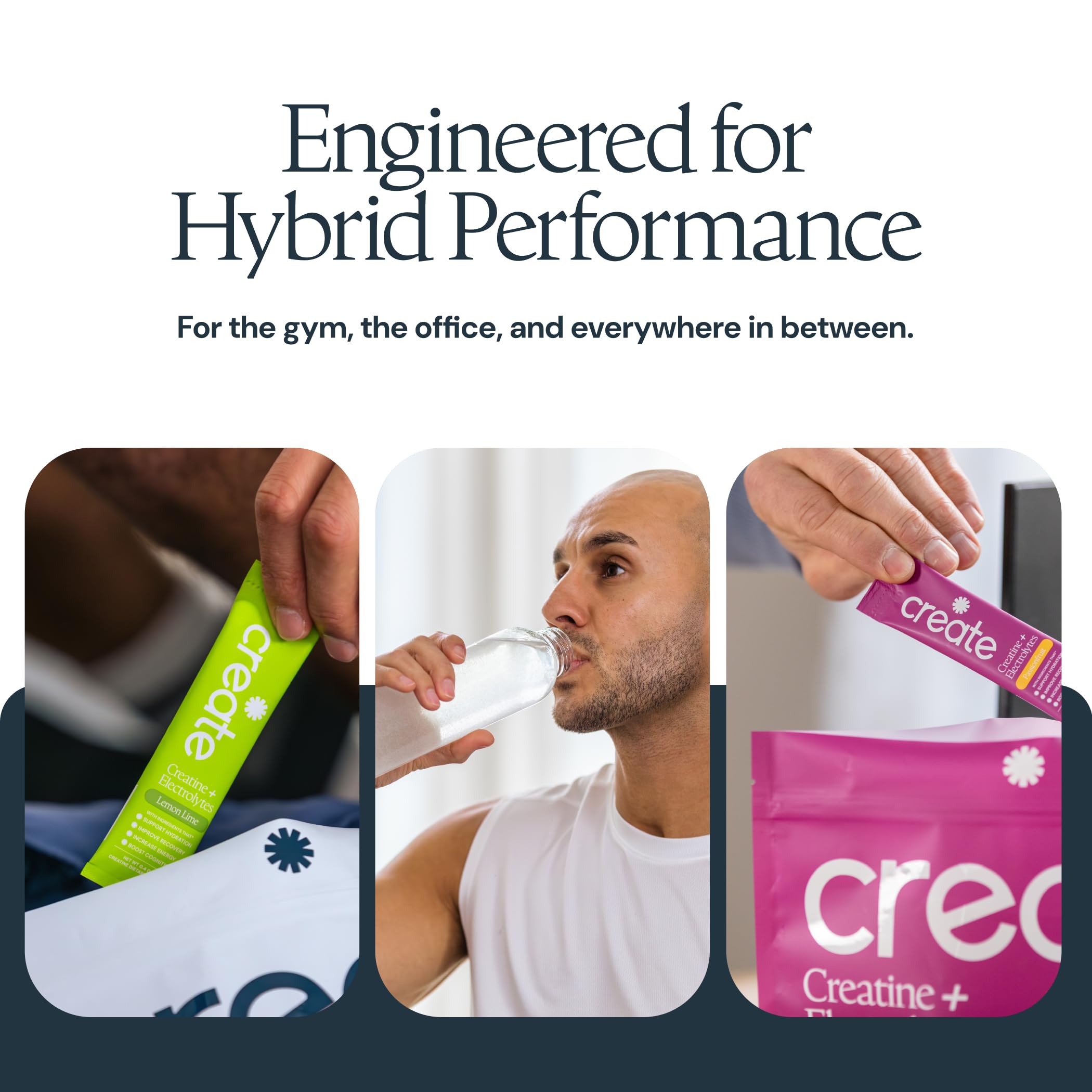 Create Creatine + Electrolytes Mix - Creatine Monohydrate Stick Packs, Supports Energy and Hydration, NSF Certified for Sport, 30 Count, Variety Pack Create buy australia supplements