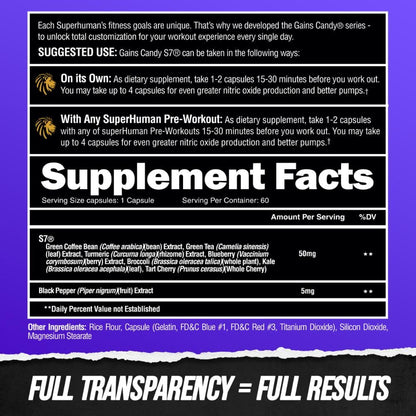 ALPHA LION Gains Candy, Pills that Support Weight Loss, Energy Supplements, 100% Natural Extract, Calorie Burning, Regulates Healthy Metabolism, 60 Capsules (Fat Loss - CaloriBurn®)