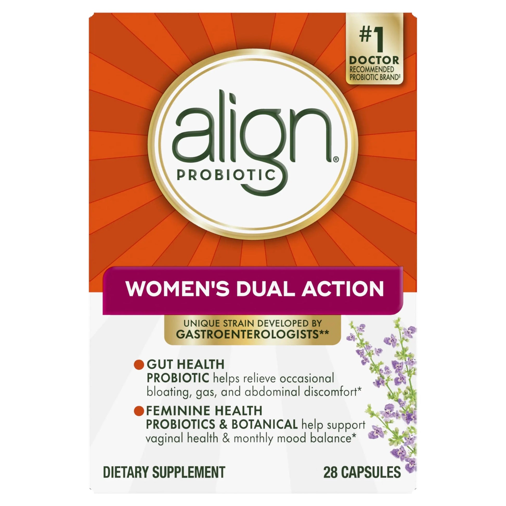 Align Probiotic, Womens Dual Action, Vaginal Probiotics for Women, Womens Probiotic for Vaginal Health Support, with Probiotics for Digestive Health, 28 Probiotic Capsules Align buy australia supplements