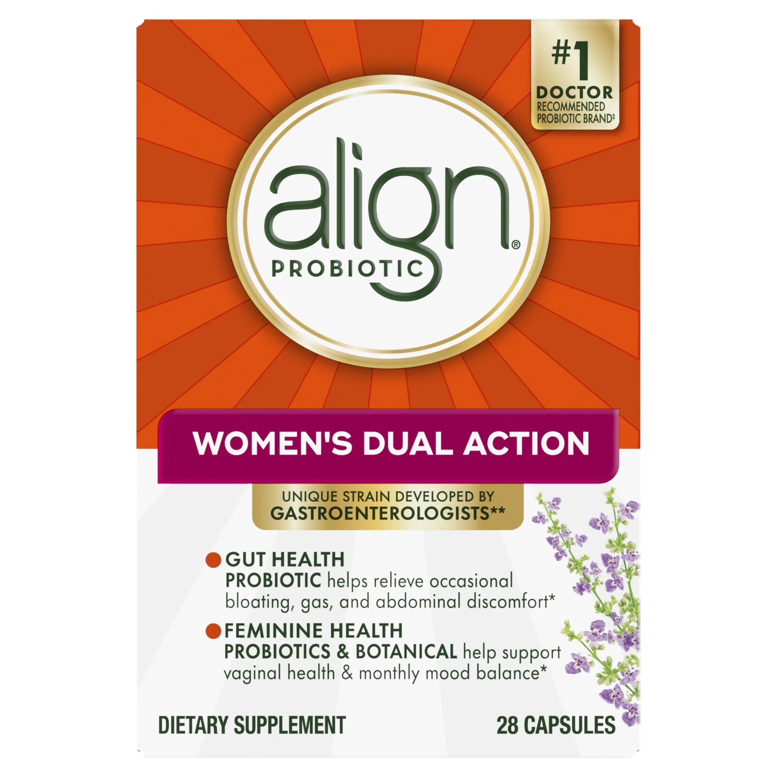 Align Probiotic, Womens Dual Action, Vaginal Probiotics for Women, Womens Probiotic for Vaginal Health Support, with Probiotics for Digestive Health, 28 Probiotic Capsules Align buy australia supplements
