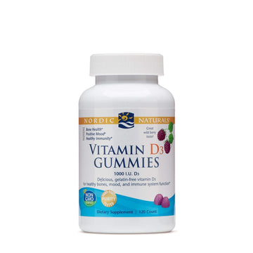 Nordic Naturals Vitamin D3 Gummies, Wild Berry - 120 Gummies - 1000 IU Vitamin D3 Nordic Naturals buy australia supplements
