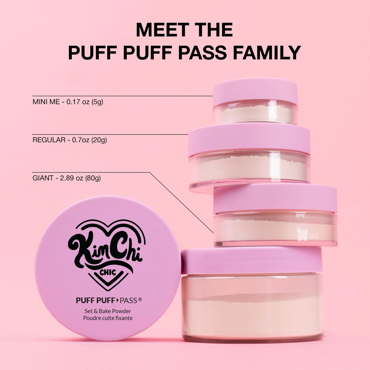 KimChiChic Beauty Puff Puff Pass Set & Bake Loose Setting Powder Makeup Kimchi Chic