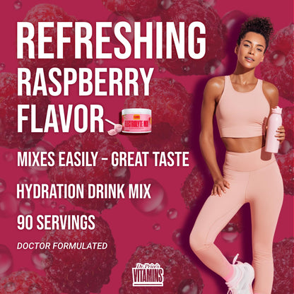 Dr. Price’s Electrolytes Powder Bulk – Raspberry, 90 Servings | Sugar Free Hydration Drink Mix with 72+ Trace Minerals, Manganese | Keto Electrolytes Dr. Price's Vitamins