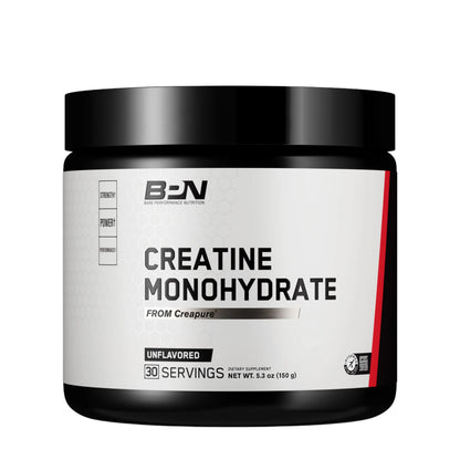 BARE PERFORMANCE NUTRITION, BPN Pure Creatine Monohydrate Powder by Creapure, 5g of Creatine per Serving, Supports Muscle Growth BARE PERFORMANCE NUTRITION