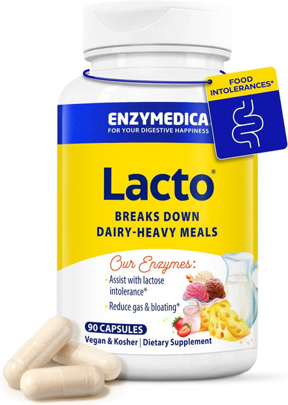 Enzymedica Lacto Digestive Enzymes for Men & Women - 90 Capsules Gsupps Australia