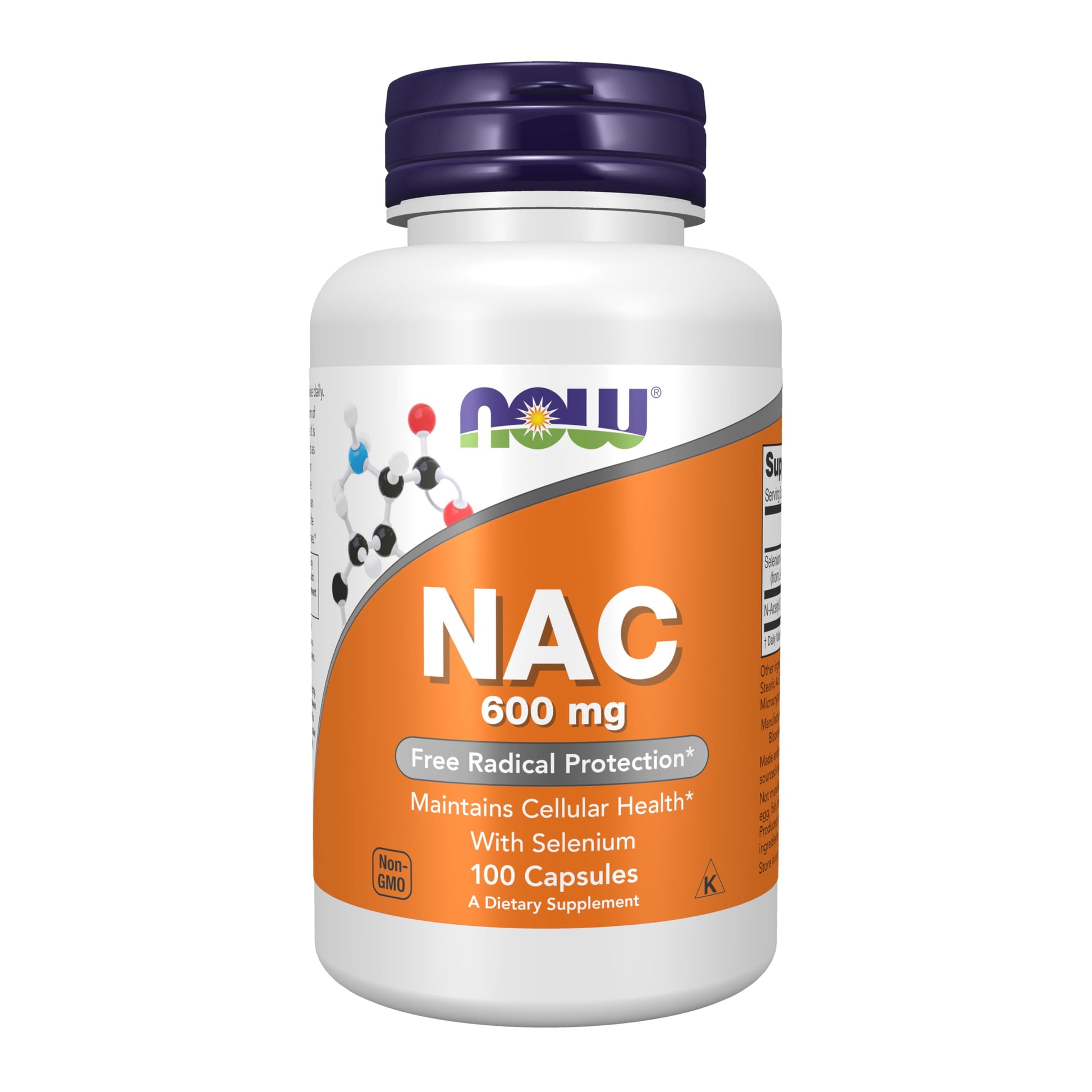 NOW Supplements, NAC (N-Acetyl Cysteine) 600 mg with Selenium, 250 Veg Capsules Gsupps Australia