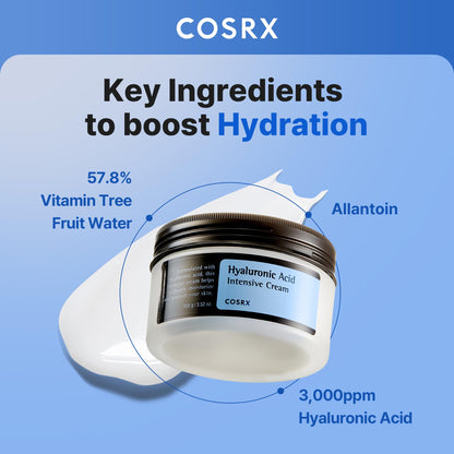 COSRX Hyaluronic Acid Cream, Daily Moisturizer for Sensitive Skin, 3.52 oz COSRX
