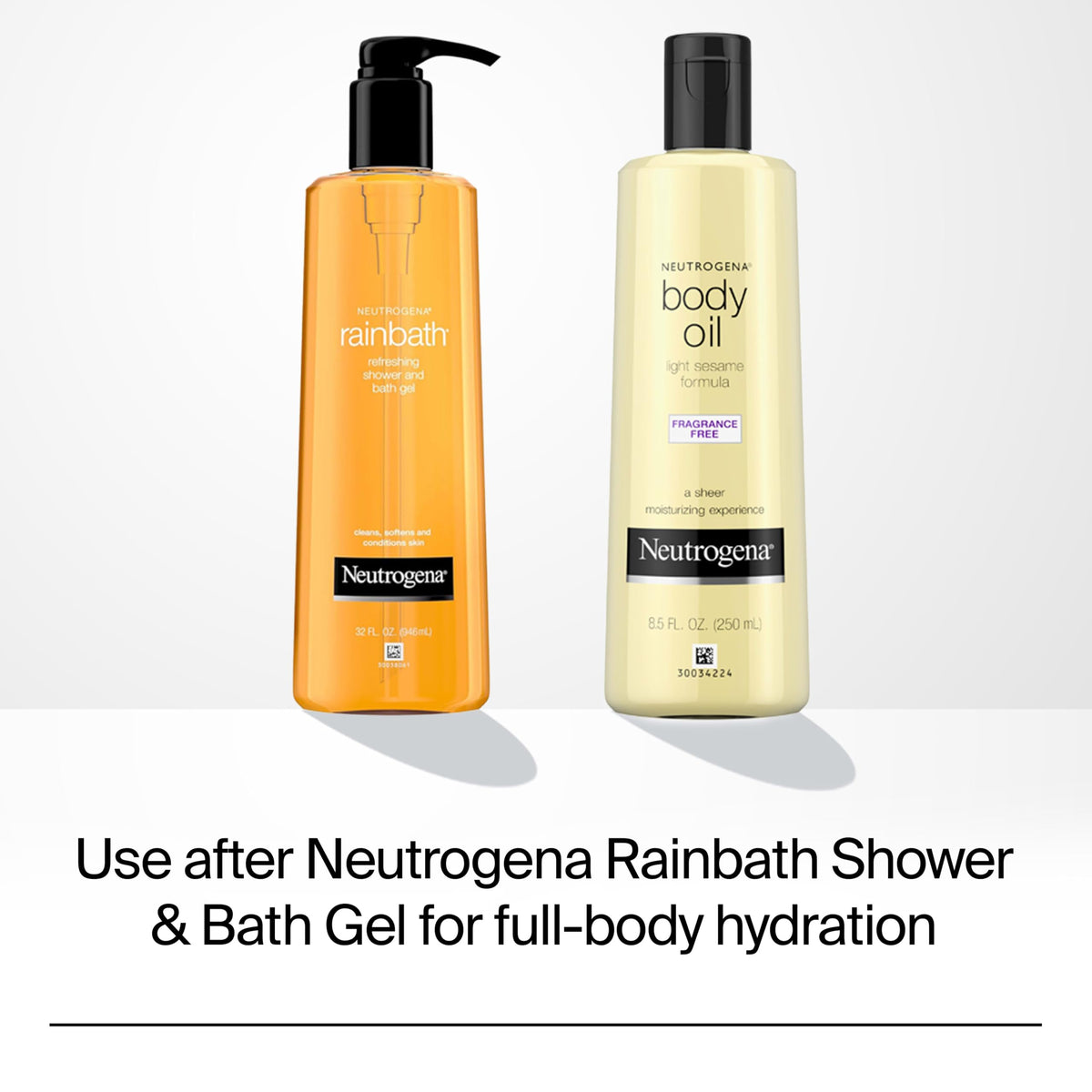 Neutrogena Body Oil Light Sesame Formula, Fragrance-Free, 8.5 fl. oz Neutrogena