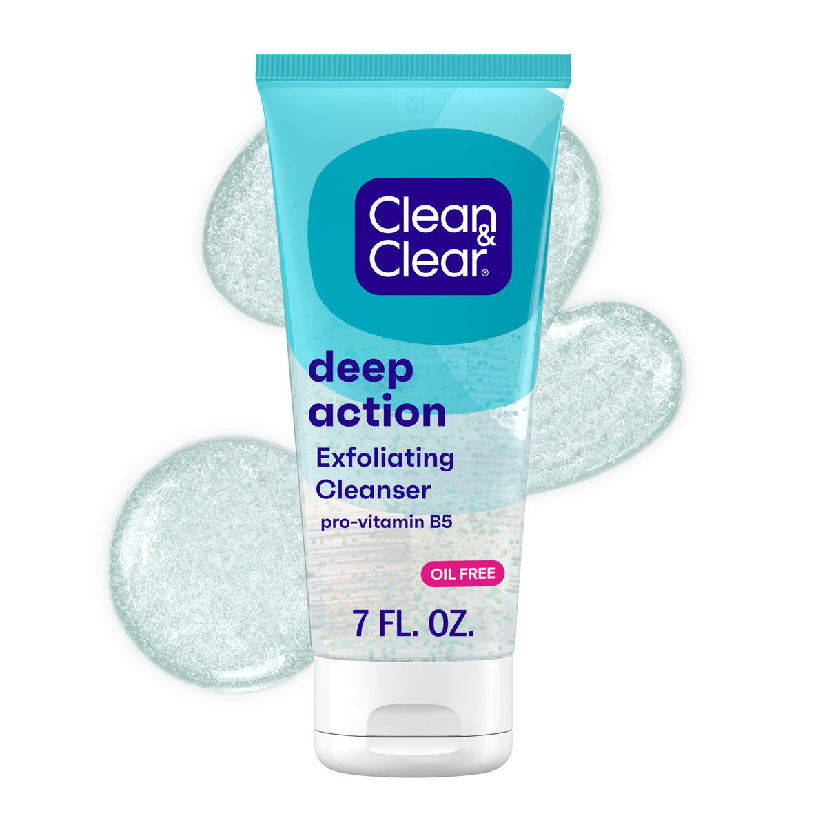 Clean & Clear Oil-Free Deep Action Exfoliating Facial Cleanser, 7 fl oz Clean & Clear