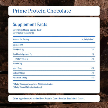 Equip Foods Prime Protein Powder | Clean, Grass Fed Beef Protein Powder | Carnivore Protein Isolate | Paleo, Keto Friendly | Gluten & Dairy Free | Helps Build & Repair Tissue Equip